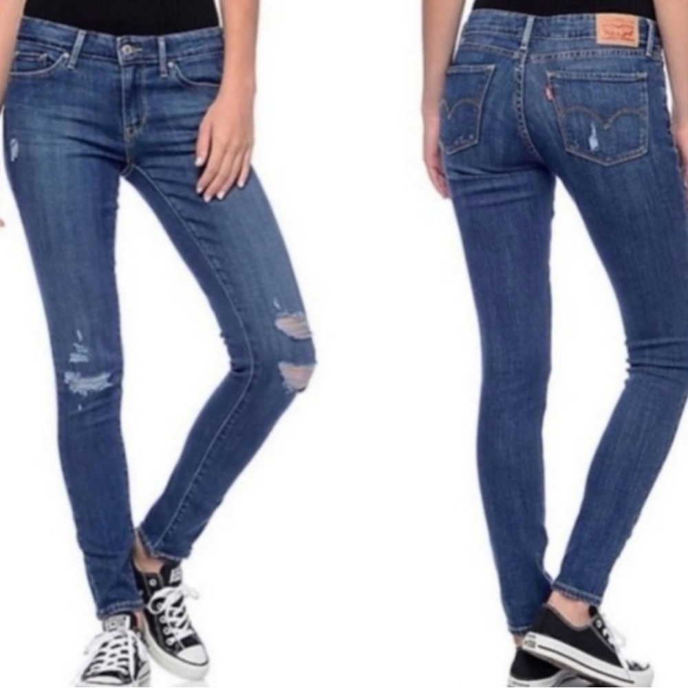 Levi's Blue 711 Skinny Jeans Classic Fit Size 28 EXCELLENT CONDITION